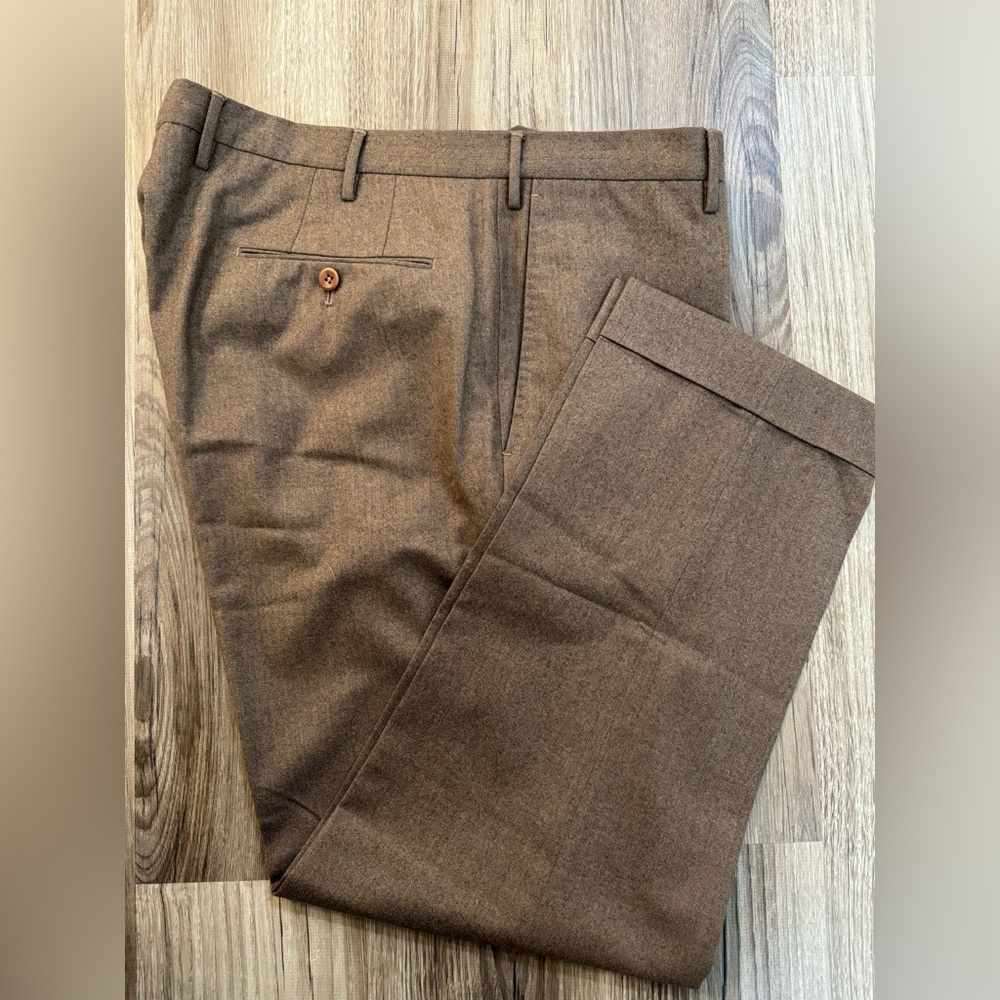Incotex Men's Classic Fit Super 120's Wool Dress Pants size 36